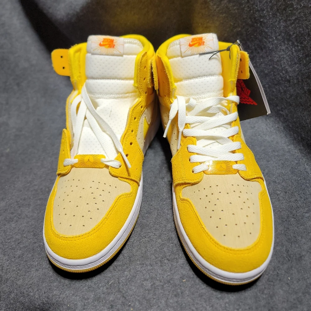NEW Nike Air Jordan 1 Zoom COMFORT 2 'Yellow Ochre' - Picture 4 of 10